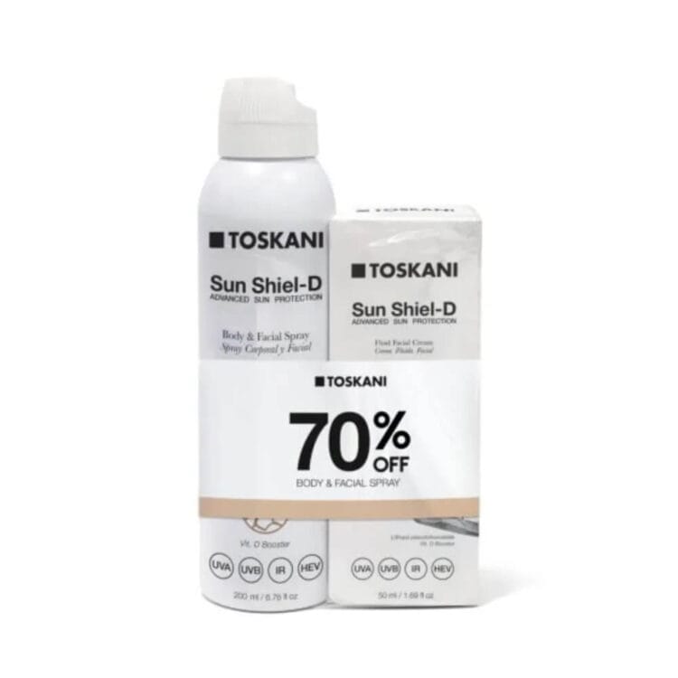 Toskani Sun Shiel-D DUO Pack Body & Fluid cream
